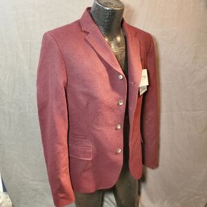 NWT TopMan Burgundy Suit Jacket/Blazer US:42
